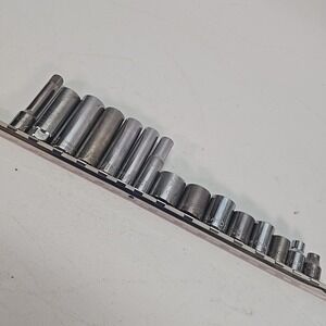 Craftsman 15 Piece 3/8" Drive SAE  Socket Set Shallow Deep 3" Extension